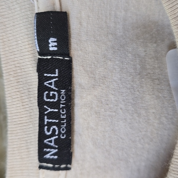 Nasty Girl Soft Tan Graphic Tee Medium F*ck - Picture 3 of 4